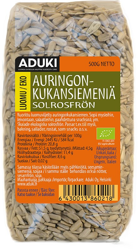 Aduki Luomu Auringonkukansiemen