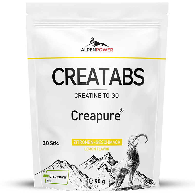 AlpenPower Creatabs Pureskeltavat Kreatiinitabletit