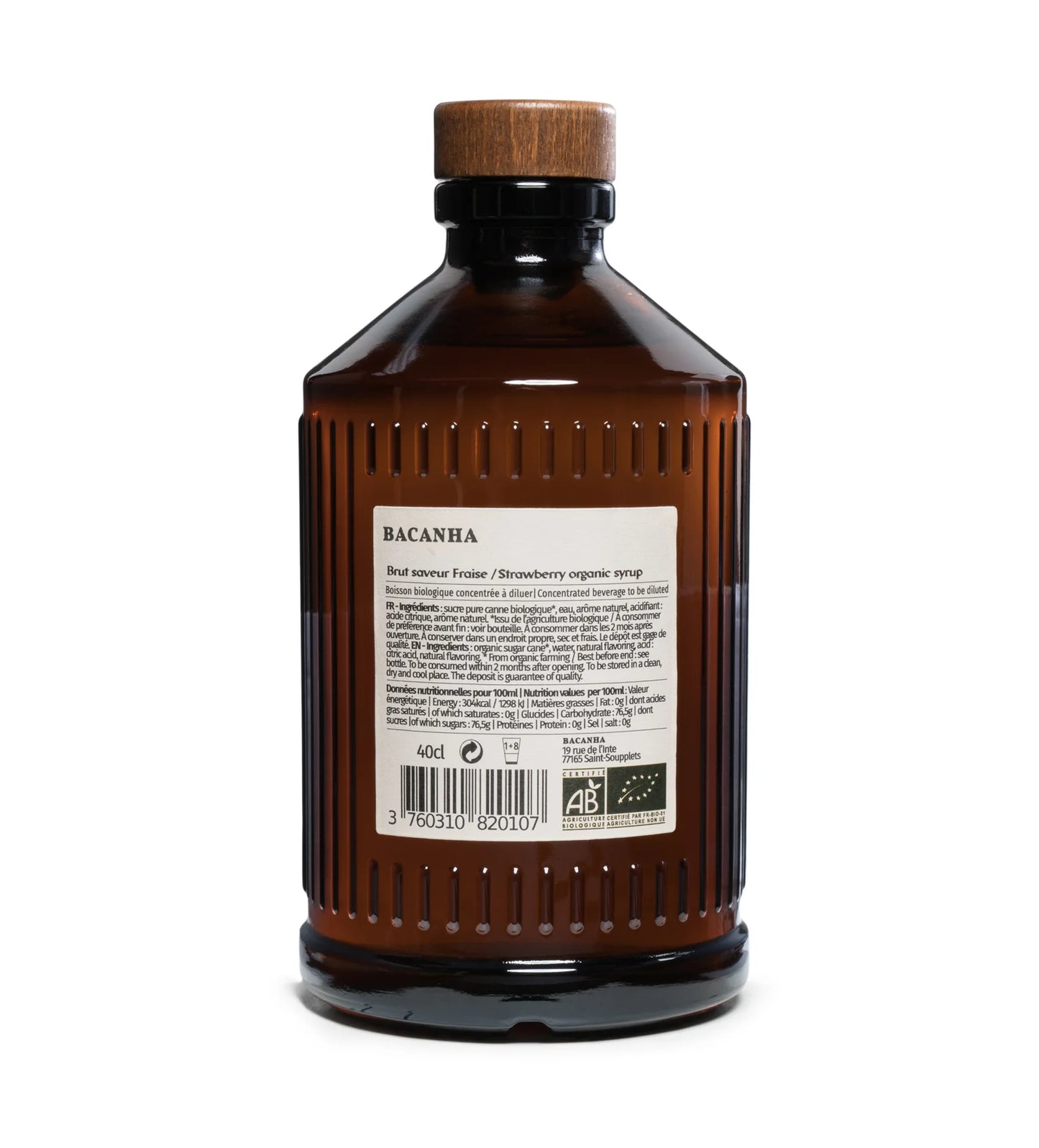 Bacanha Luomu Mansikkasiirappi 400 ml