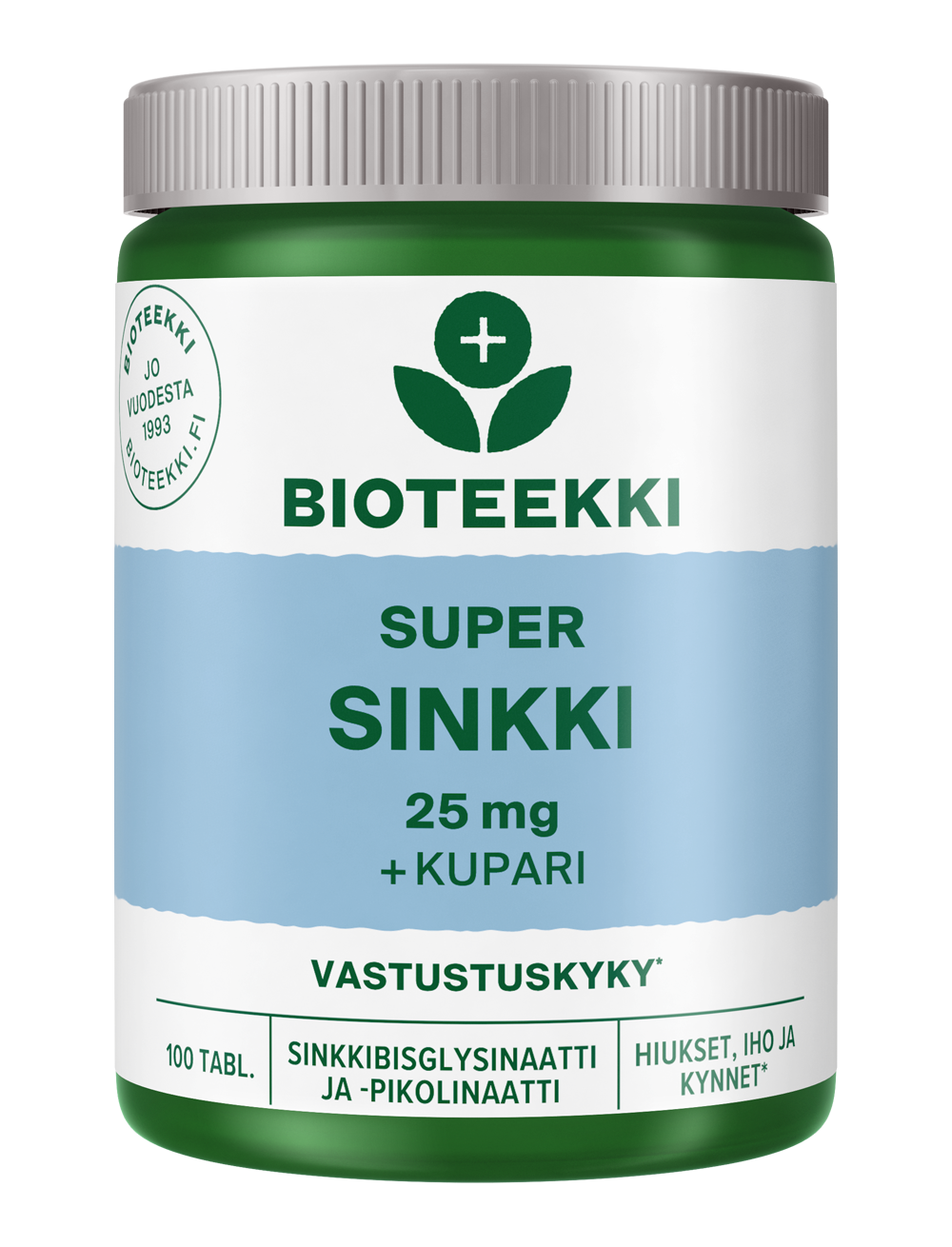 Bioteekki Super Sinkki 25 mg-Bioteekin-Hyvinvoinnin Tavaratalo