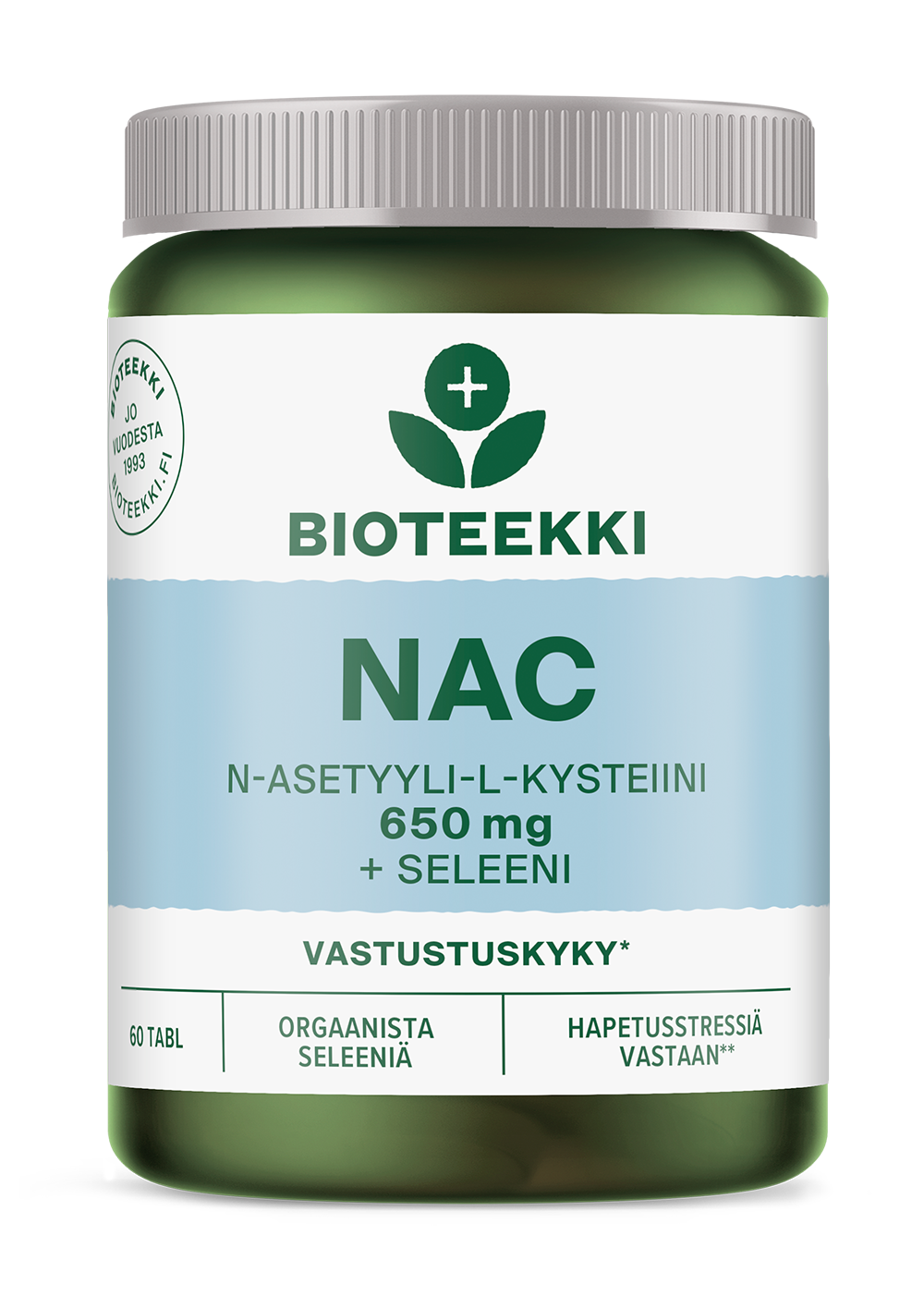 Bioteekki NAC + Seleeni-Bioteekin-Hyvinvoinnin Tavaratalo