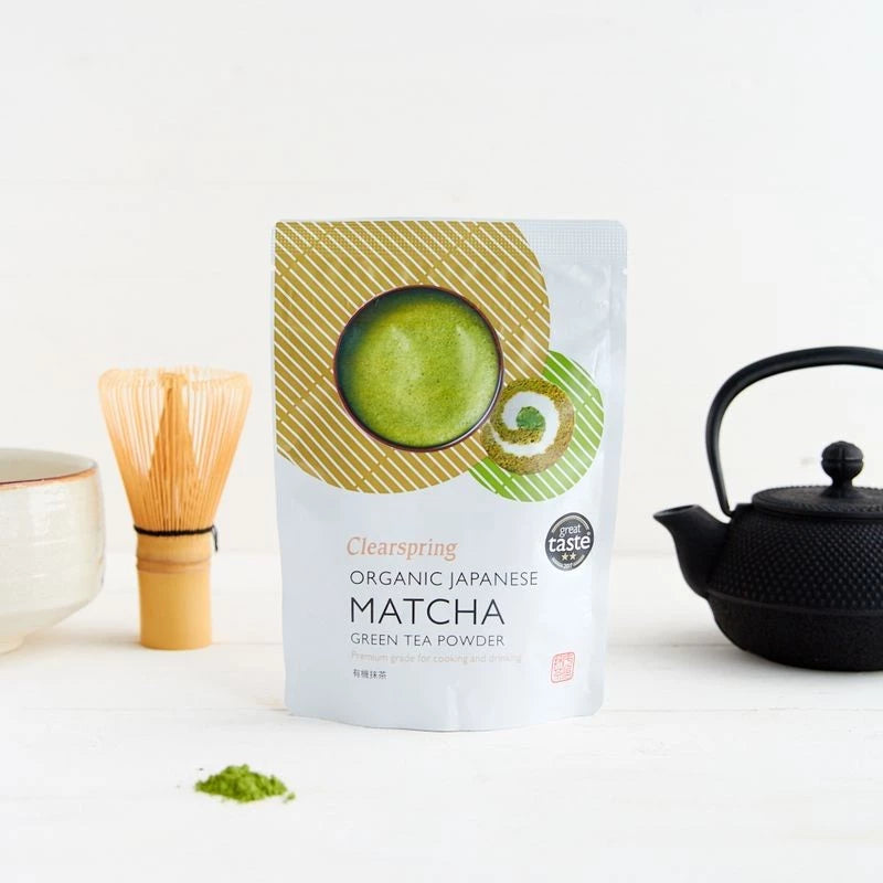 Clearspring Luomu Matcha-teejauhe Premium Grade