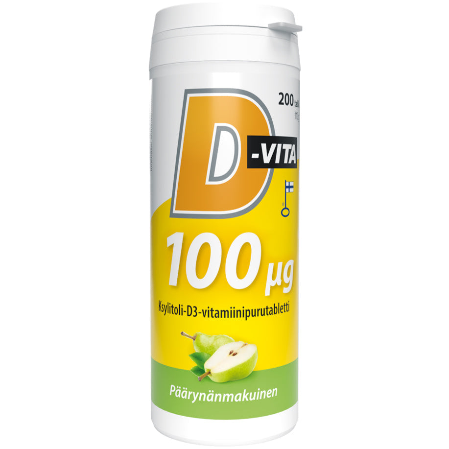 D-Vita 100 µg Päärynä-Vitabalans-Hyvinvoinnin Tavaratalo