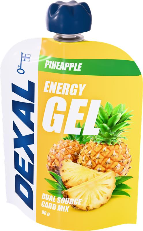 Dexal Energy Gel Ananas 90 g pouch – 2:1 maltodekstriini-fruktoosi energiageeli