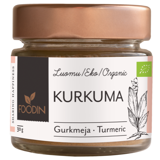 Foodin Luomu Kurkuma-Foodin-Hyvinvoinnin Tavaratalo