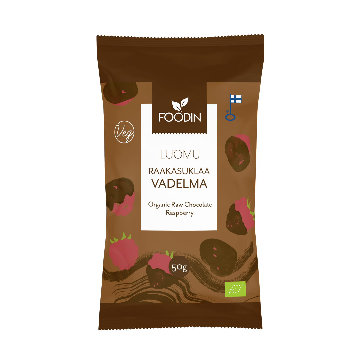 Foodin Luomu Raakasuklaavadelma-Foodin-Hyvinvoinnin Tavaratalo
