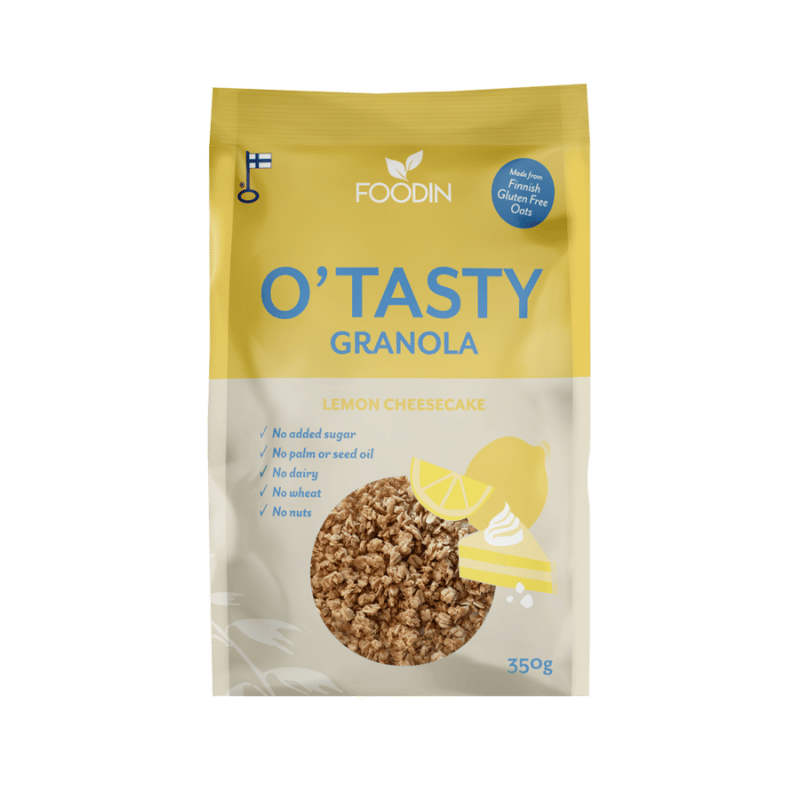 Foodin O`Tasty Kauragranola Lemon Cheesecake-Foodin-Hyvinvoinnin Tavaratalo