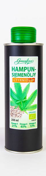 Greenfinns Luomu Hamppu-Tyrniöljy