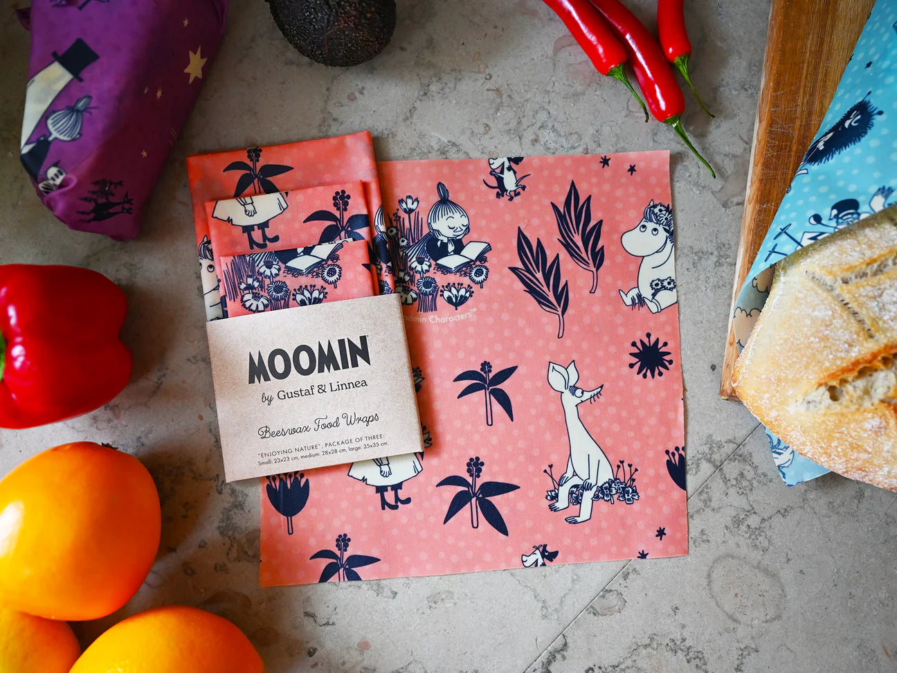 Gustaf & Linnea Muumi Mehiläisvahakääre 3-pack-Gustaf & Linnea-Hyvinvoinnin Tavaratalo