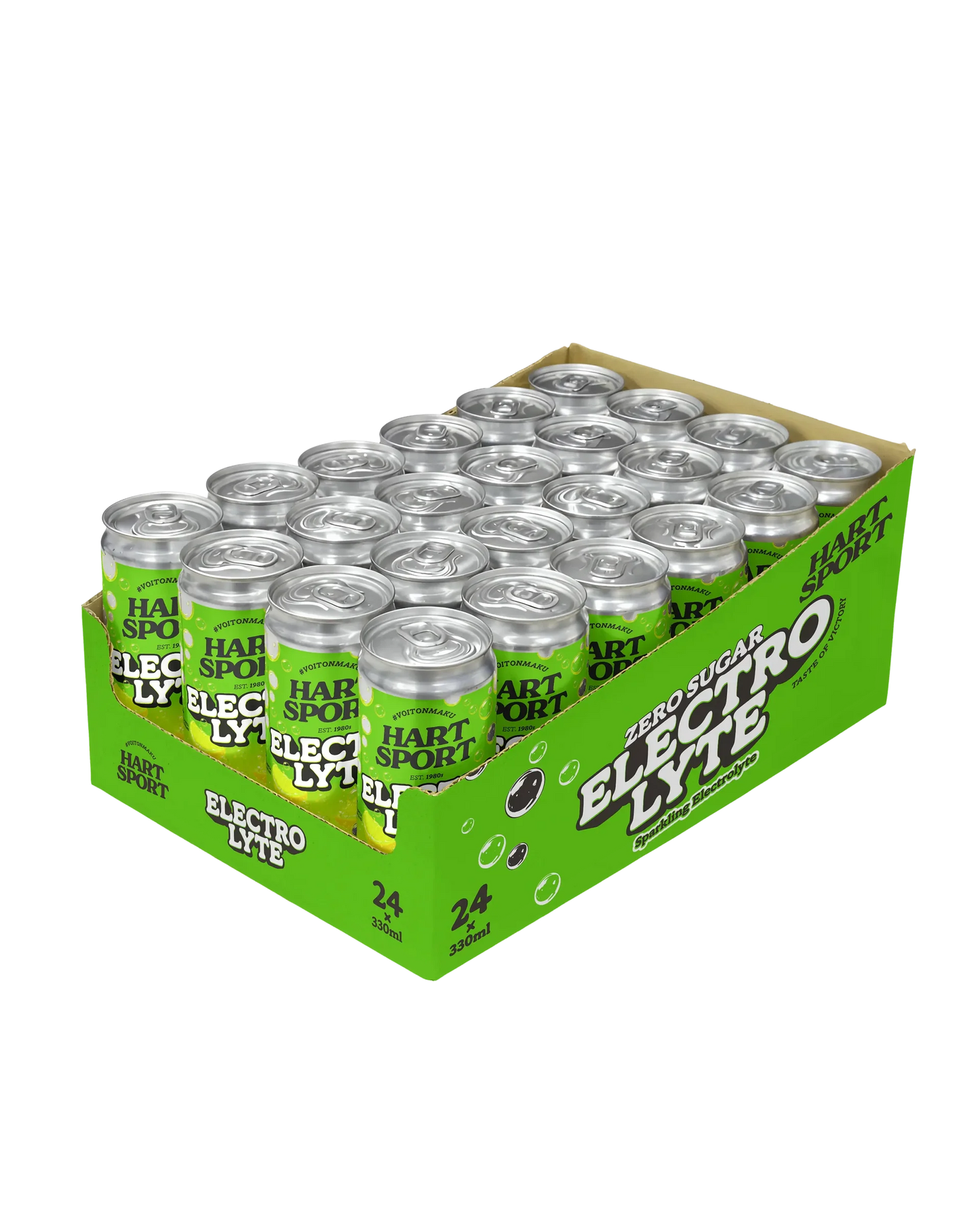 Hart-Sport Electrolyte Lemon 24-pack – sokeriton, hiilihapotettu sitruunaelektrolyyttijuoma