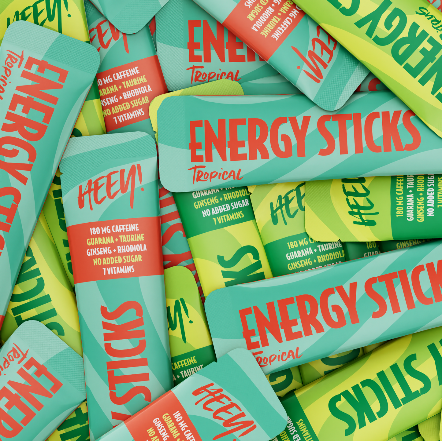 Heey! Energy Sticks Caffeine + Guarana Zesty Citrus-Heey!-Hyvinvoinnin Tavaratalo