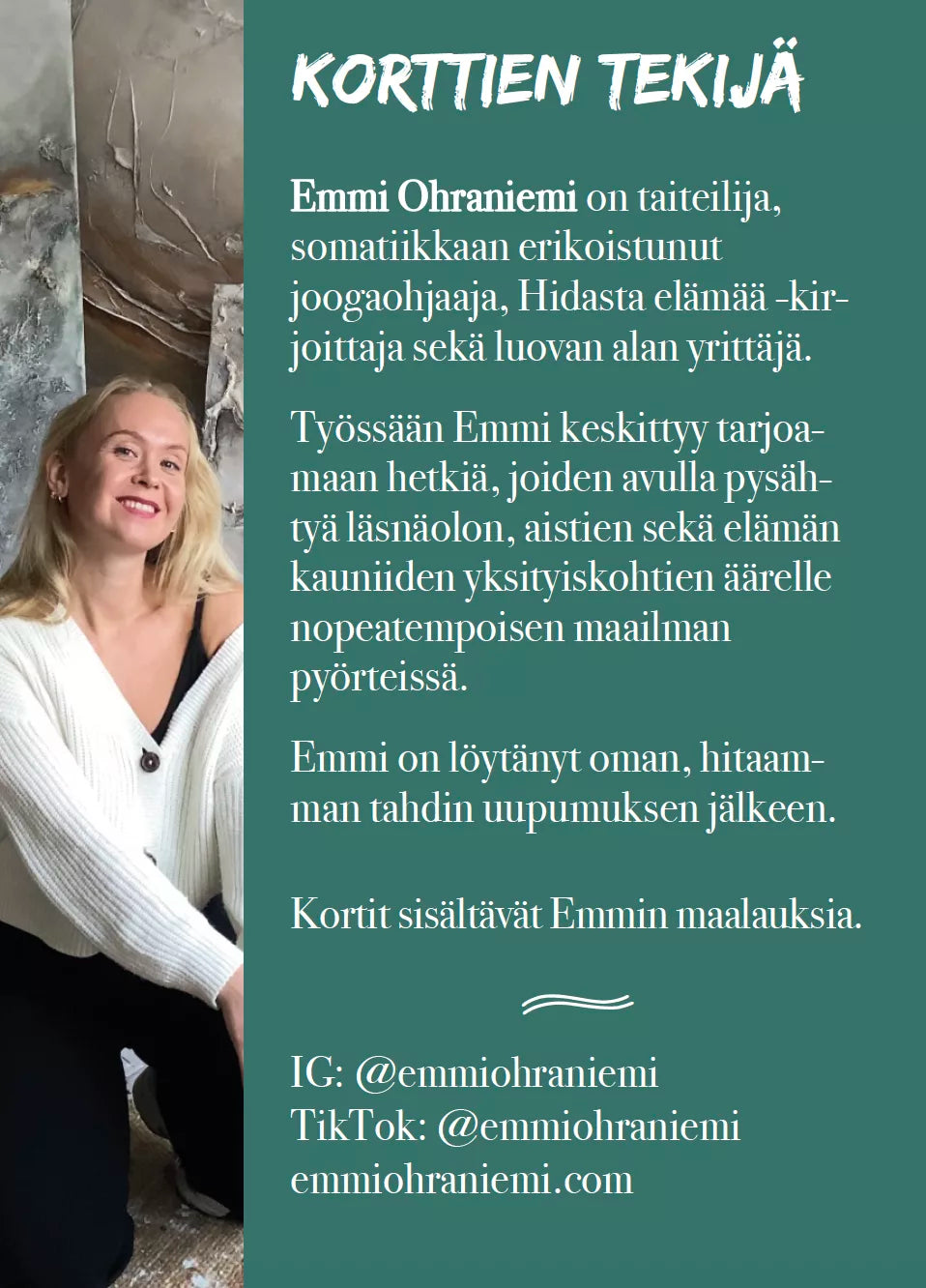 Hidasta Elämää Hitaammassa Tahdissa Rauhoittumiskortit-Hidasta Elämää-Hyvinvoinnin Tavaratalo