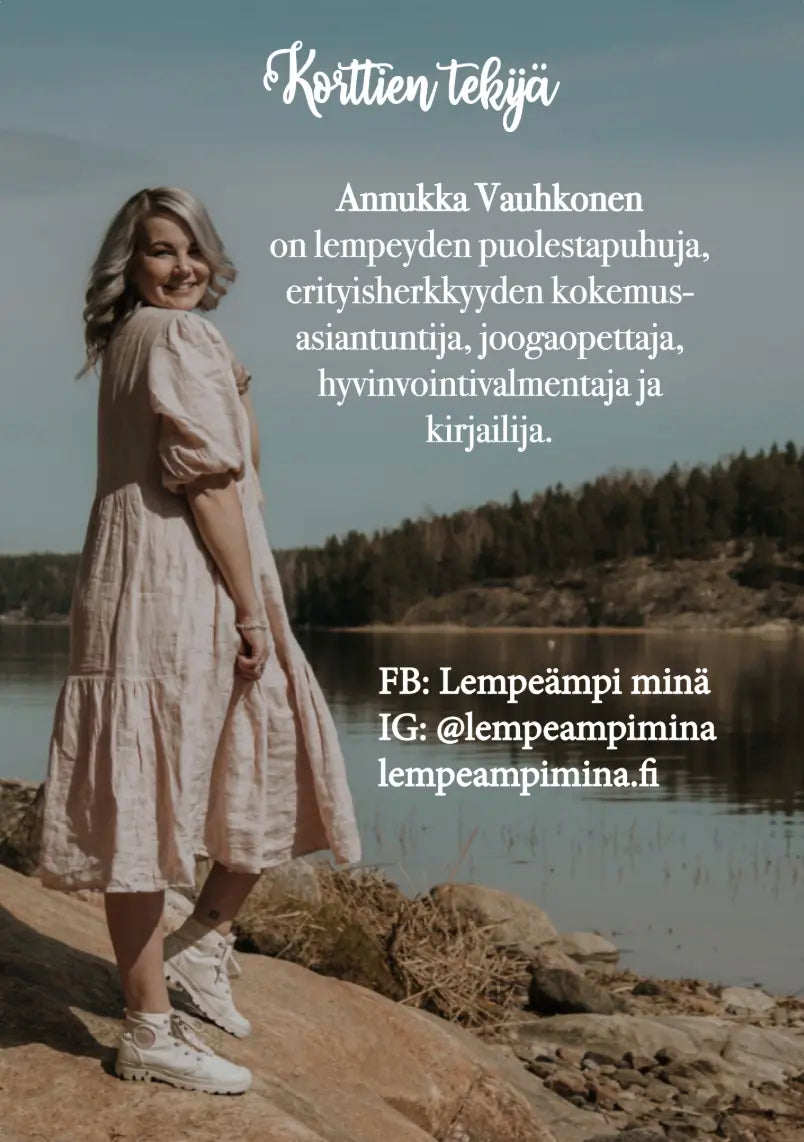 Hidasta Elämää Lempeästi itseni puolella -kortit