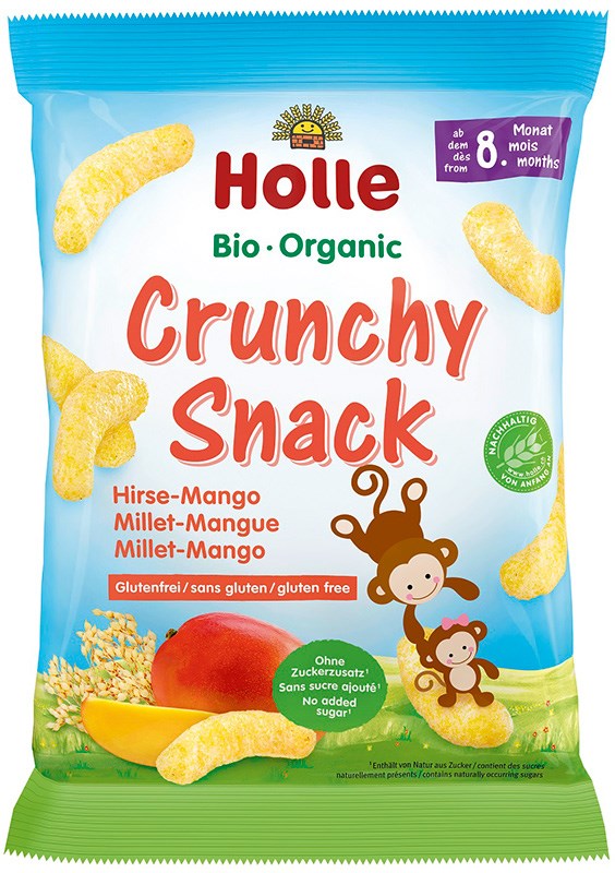 Holle Luomu Hirssi-Mango Snack-Holle-Hyvinvoinnin Tavaratalo