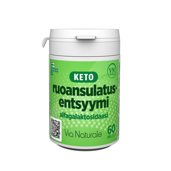 KETO Ruoansulatusentsyymi-Via Naturale-Hyvinvoinnin Tavaratalo