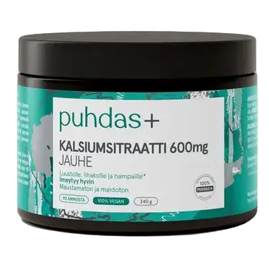 Puhdas+ Kalsiumsitraatti 600 mg