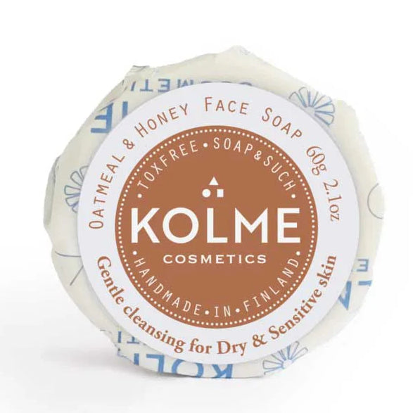 Kolme Cosmetics Kasvosaippua Kaura & Hunaja