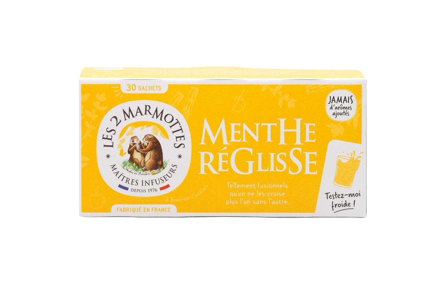 Les 2 Marmottes Menthe Reglisse Luomu Yrttitee-Les 2 Marmottes-Hyvinvoinnin Tavaratalo