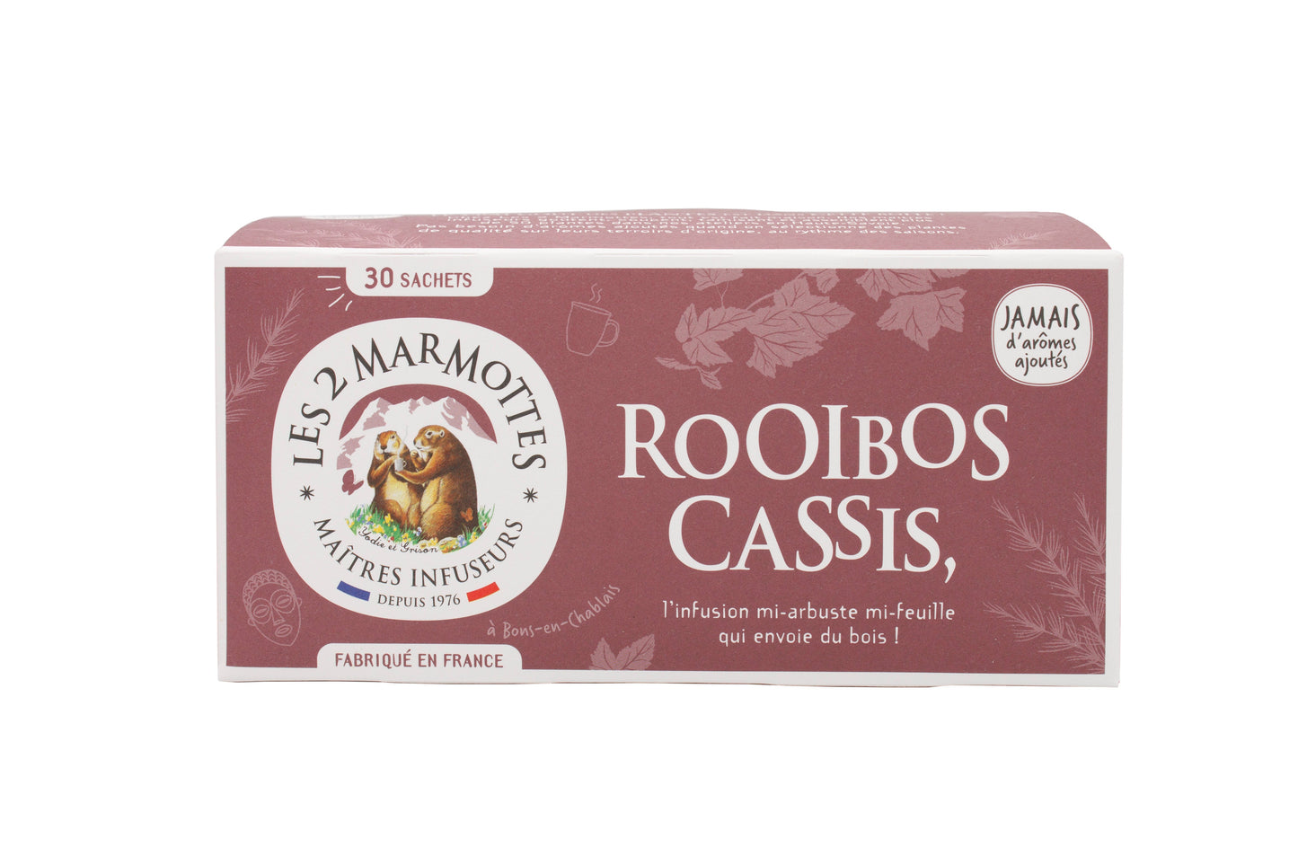 Les 2 Marmottes Rooibos Cassis Luomu Yrttitee-Les 2 Marmottes-Hyvinvoinnin Tavaratalo