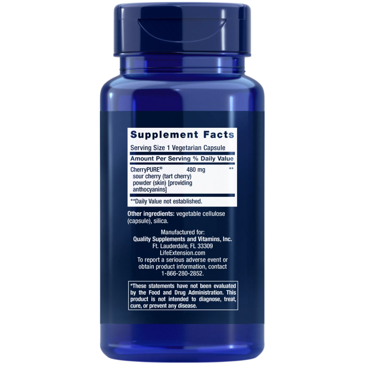 Life Extension Tart Cherry with CherryPURE®-Life Extension-Hyvinvoinnin Tavaratalo