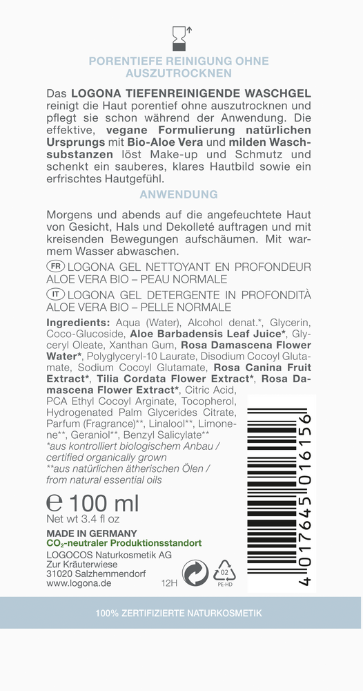 Logona Classic Puhdistusgeeli-Logona-Hyvinvoinnin Tavaratalo