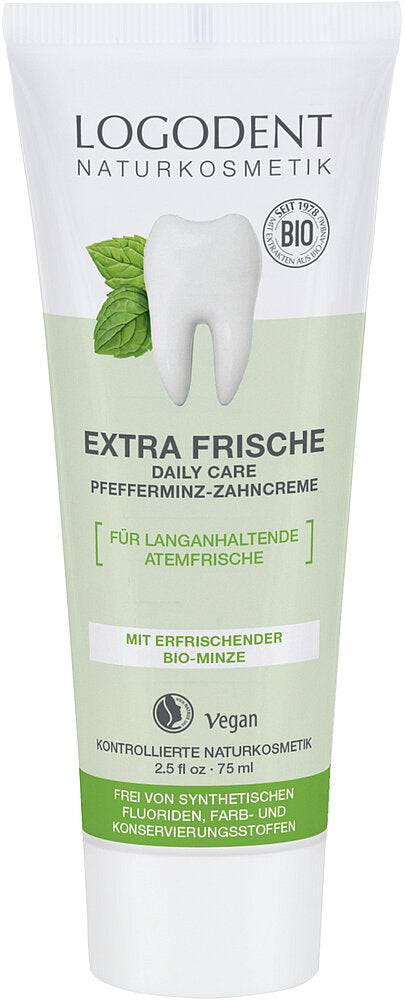Logona Extra Fresh Daily Care Hammastahna Piparminttu-Logona-Hyvinvoinnin Tavaratalo