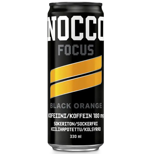 NOCCO FOCUS Black Orange Energiajuoma 24-pack