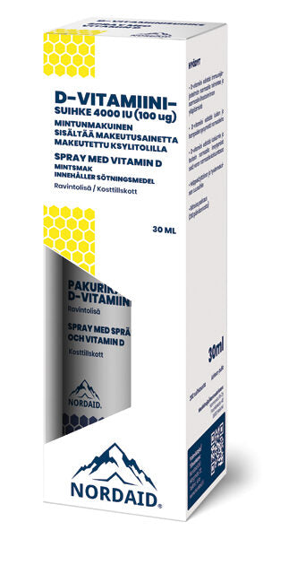 Nordaid D-vitamiinisuihke 100 mikrog-Nordaid-Hyvinvoinnin Tavaratalo