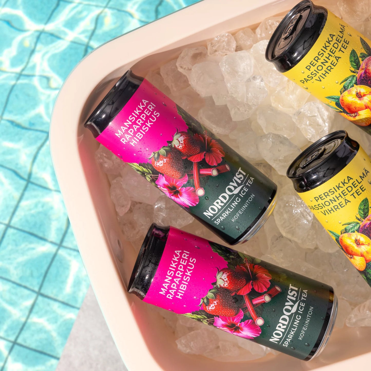 Nordqvist Sparkling Ice Tea Mansikka-Raparperi-Hibiskus
