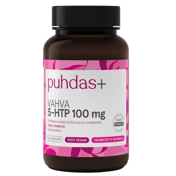 Puhdas+ 5-HTP 100 mg (Parasta ennen 21.11.2026)