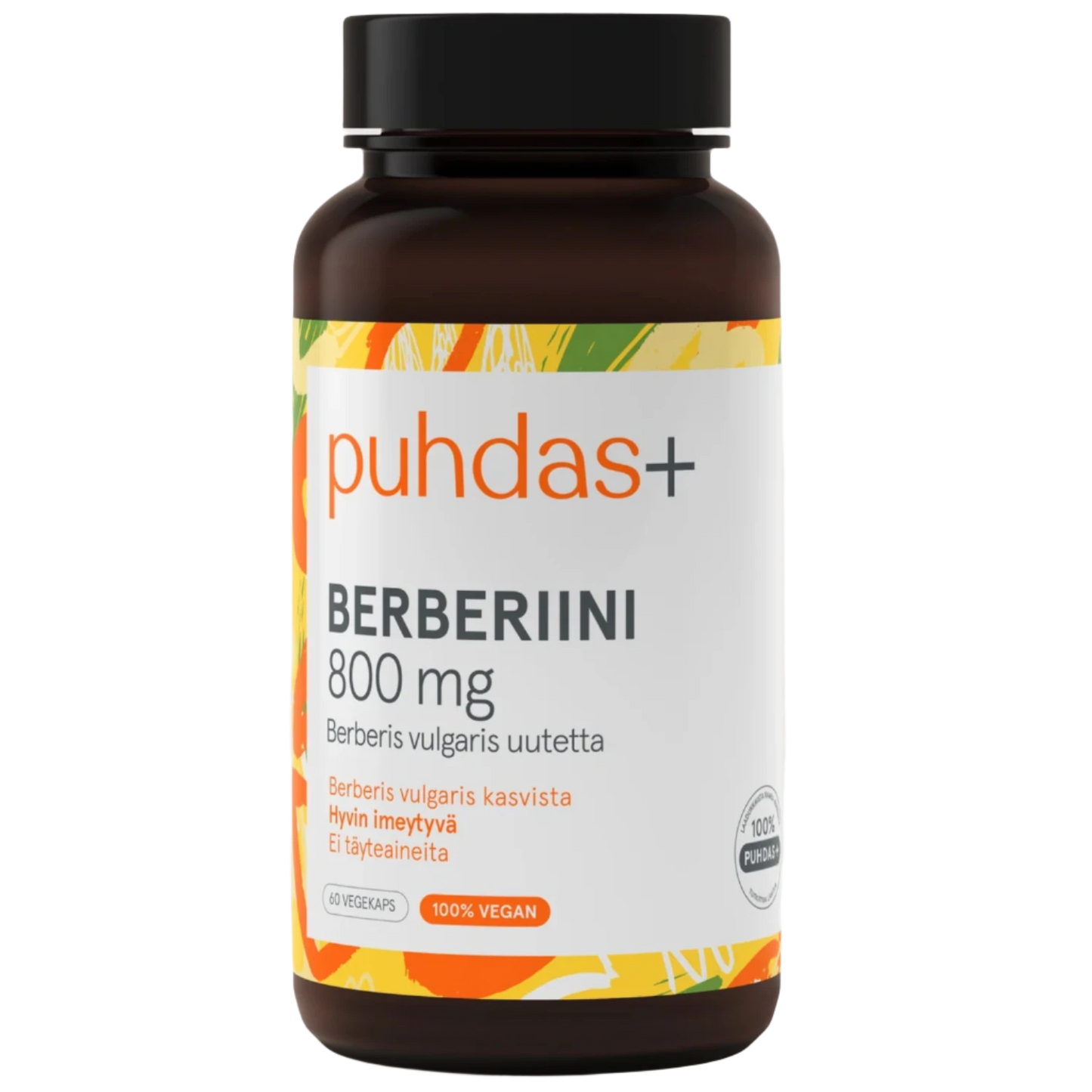Puhdas+ Berberiini 800 mg-Puhdas+-Hyvinvoinnin Tavaratalo