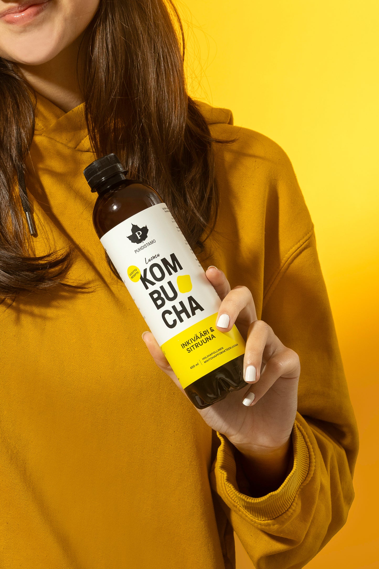 Puhdistamo Luomu Kombucha Inkivääri-Sitruuna, 12-pack-Puhdistamo-Hyvinvoinnin Tavaratalo