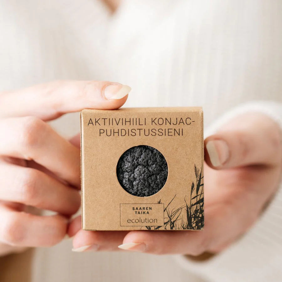 Saaren Taika Ecolution Aktiivihiili Konjac Puhdistussieni-Saaren Taika-Hyvinvoinnin Tavaratalo