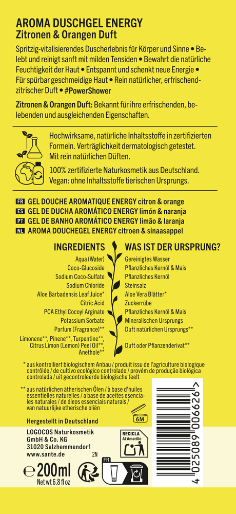 Sante Energy Suihkugeeli
