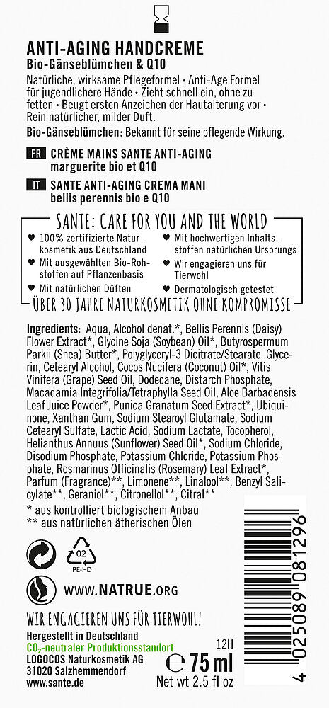Sante Käsivoide Anti-Aging-Sante-Hyvinvoinnin Tavaratalo