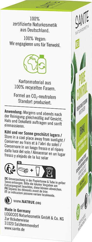 Sante Pore Control Kosteusvoide-Sante-Hyvinvoinnin Tavaratalo