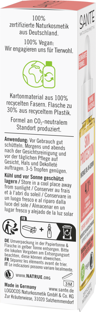 Sante Skin Protection Kasvoseerumi-Sante-Hyvinvoinnin Tavaratalo