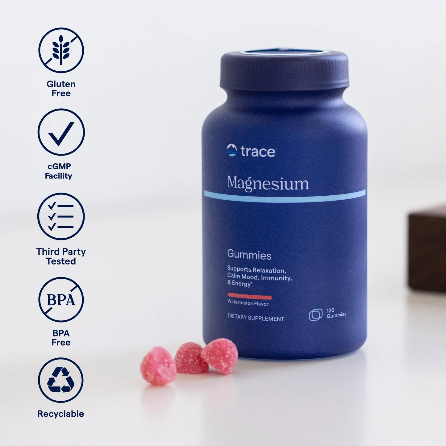Trace Minerals Magnesium Gummies Watermelon-Trace Minerals-Hyvinvoinnin Tavaratalo