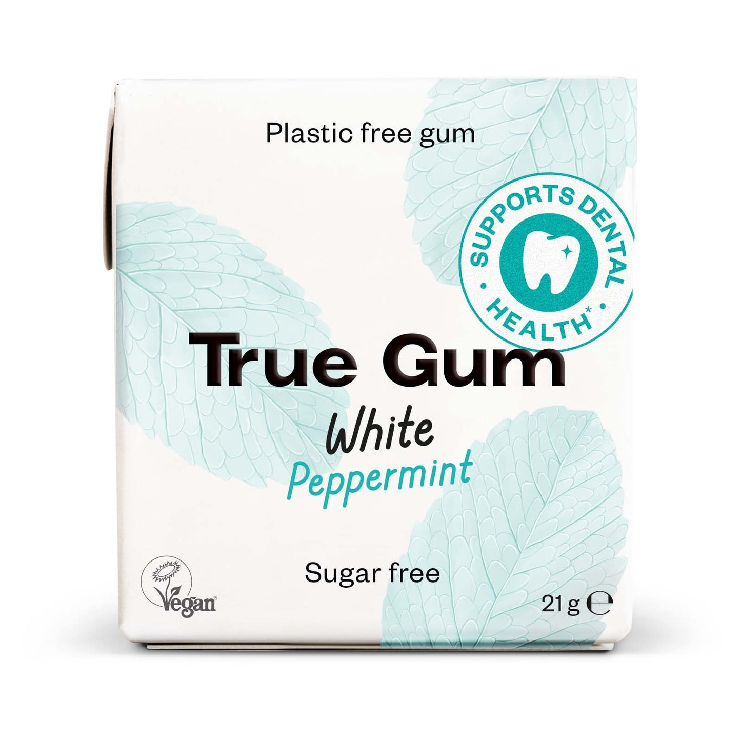 True Gum Luonnollinen Ksylitolipurukumi White Piparminttu-True Co.-Hyvinvoinnin Tavaratalo