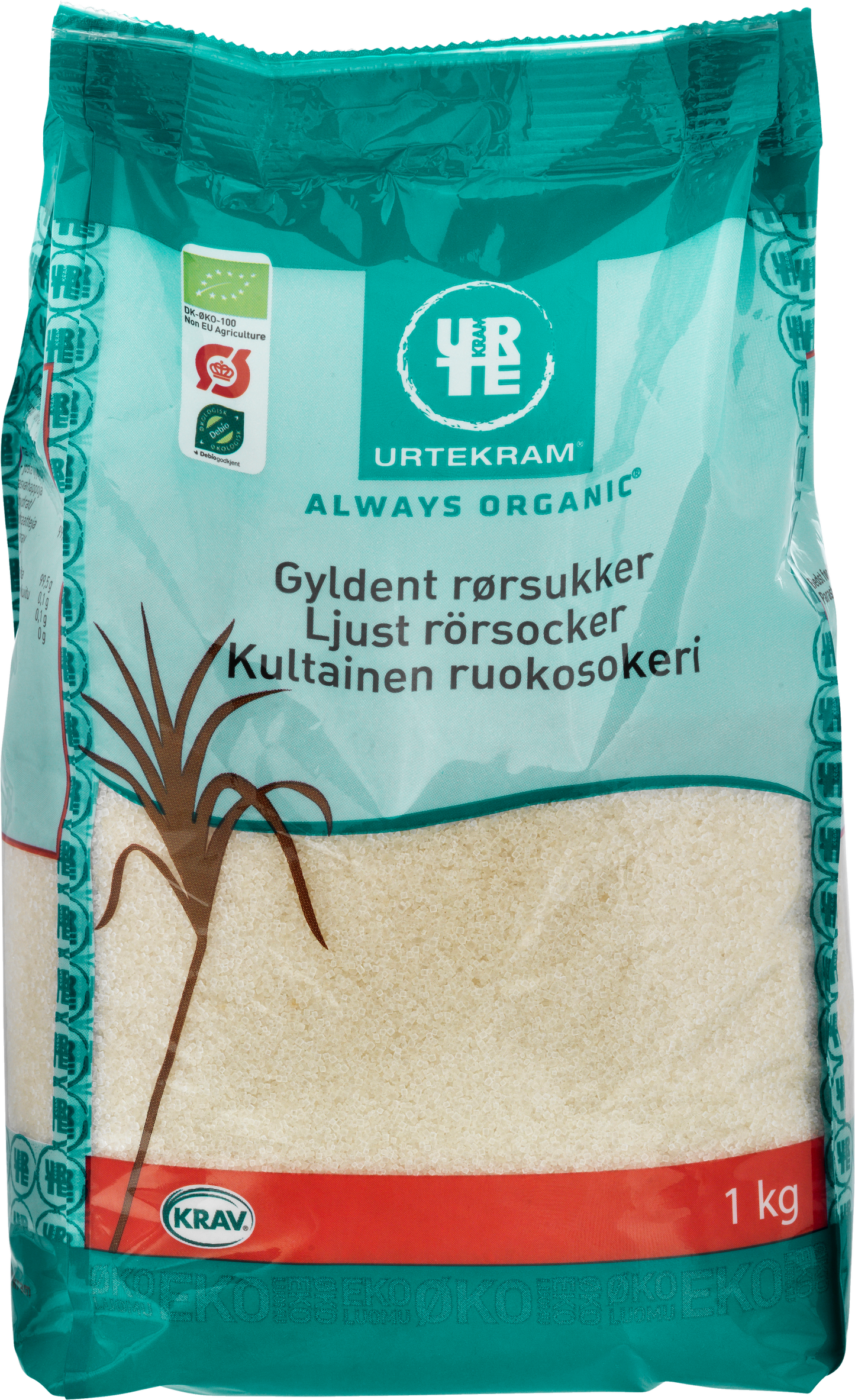 Urtekram Luomu Kultainen Ruokosokeri-Urtekram-Hyvinvoinnin Tavaratalo