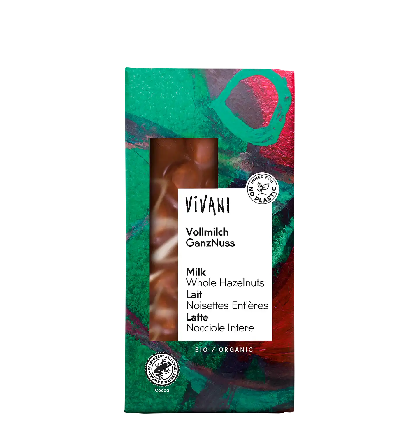 Vivani Luomu Hasselpähkinä Maitosuklaa-Vivani-Hyvinvoinnin Tavaratalo