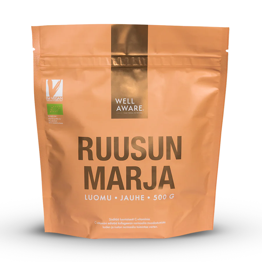 WellAware Luomu Ruusunmarjajauhe-WellAware-Hyvinvoinnin Tavaratalo