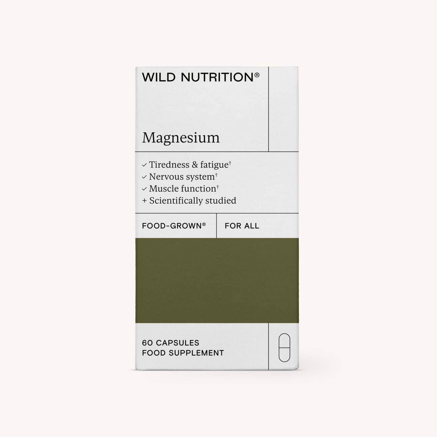 Wild Nutrition Magnesium-Wild Nutrition-Hyvinvoinnin Tavaratalo