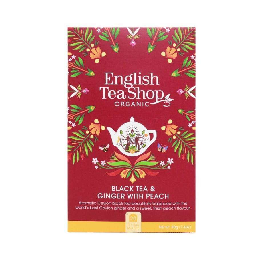 English Tea Shop Luomu Inkivääri-persikkatee-English Tea Shop-Hyvinvoinnin Tavaratalo