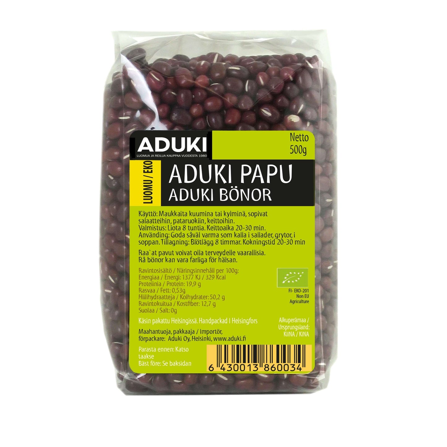 Aduki Luomu Adukipapu-Aduki-Hyvinvoinnin Tavaratalo