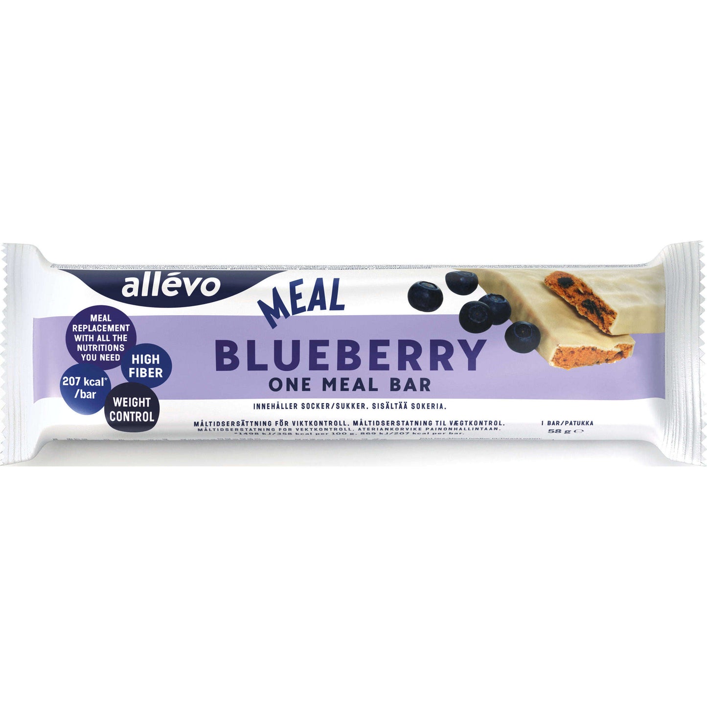 Allevo One Meal Bar Mustikka-Allévo-Hyvinvoinnin Tavaratalo