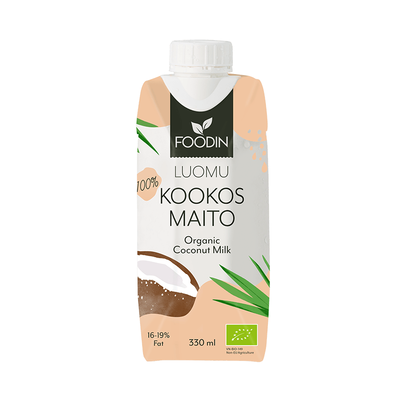 Foodin Luomu Kookosmaito-Foodin-Hyvinvoinnin Tavaratalo