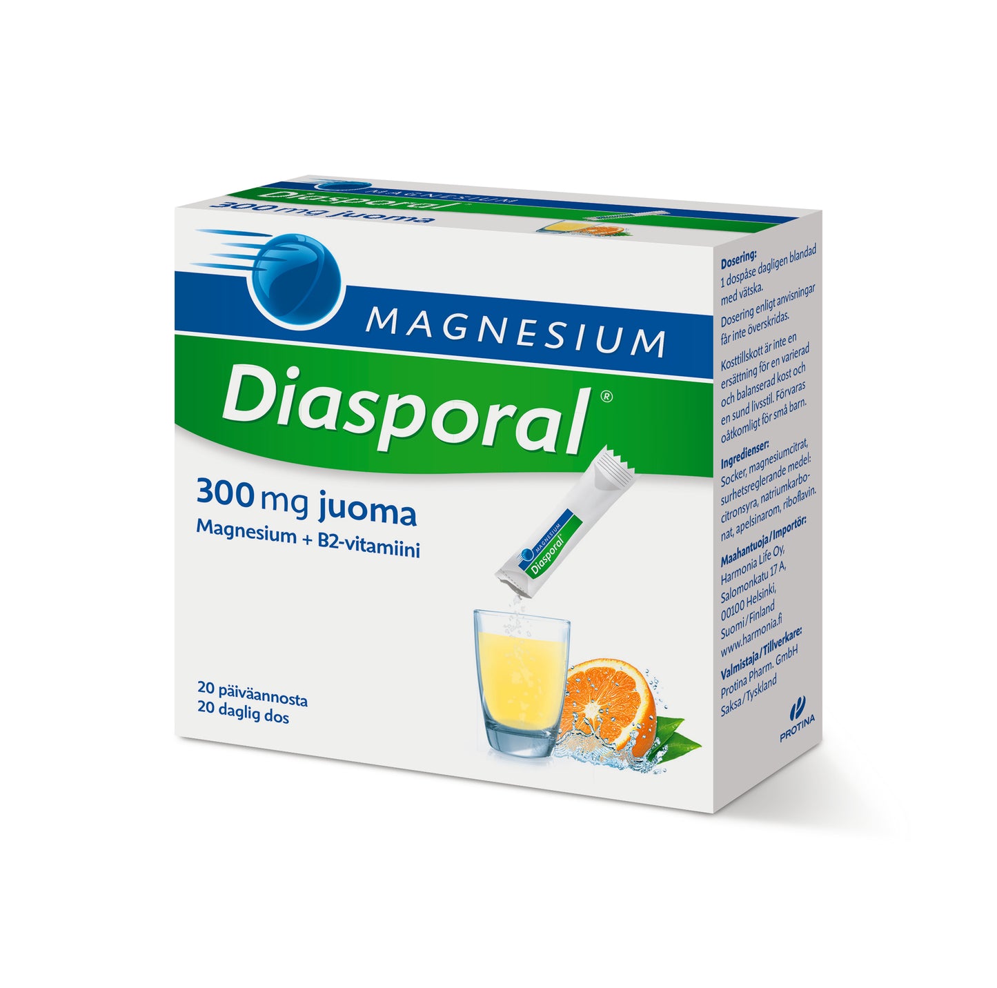 Magnesium Diasporal Juoma 300 mg-Diasporal-Hyvinvoinnin Tavaratalo