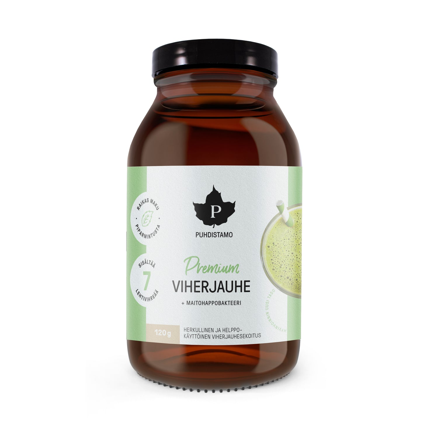 Puhdistamo Premium Viherjauhe + Maitohappobakteeri-Puhdistamo-Hyvinvoinnin Tavaratalo