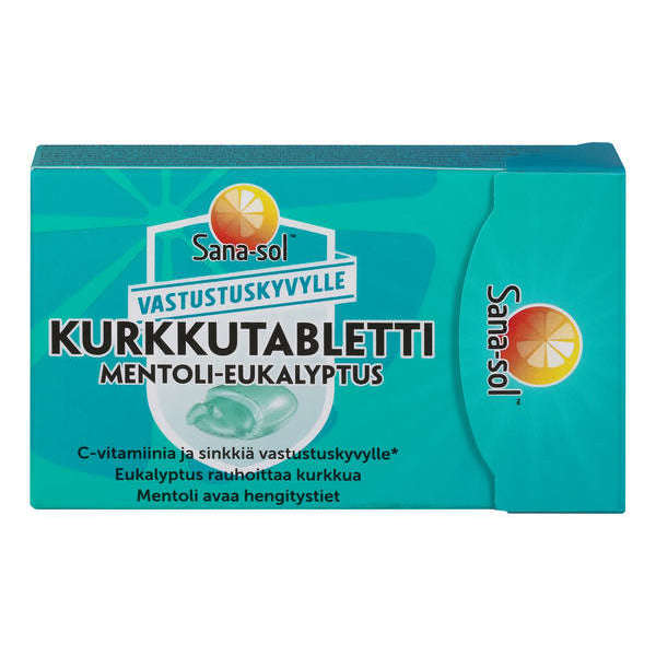 Sana-sol Kurkkutabletti Mentoli-Eukalyptus-Sana-sol-Hyvinvoinnin Tavaratalo